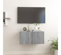 vidaXL Mobile TV Pensile Grigio Sonoma 60x30x30cm in Legno Multistrato