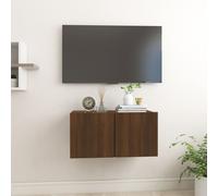 vidaXL Mobile TV Pensile Rovere Marrone 60x30x30 cm Legno Multistrato