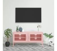 vidaXL Mobile TV Rosa 105x35x50 cm in Acciaio