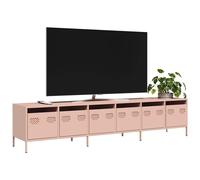 vidaXL Mobile TV Rosa 202x39x43,5 cm in Acciaio Laminato a Freddo