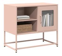 vidaXL Mobile TV Rosa 68x39x60,5 cm in Acciaio, Mobile TV, Panca TV, Mobile Porta TV, Mobile TV, credenza TV, Armadio ad Alta fedeltà