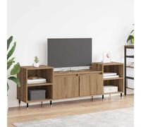 vidaXL Mobile TV Rovere artigianale 160 x 35 x 55 cm Legno multistrato