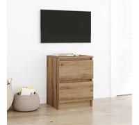 vidaXL Mobile TV Rovere Artigianale 40x35x54 cm in Legno Multistrato