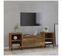 Mobile TV Rovere Fumo 160x35x55 cm in Legno Multistrato