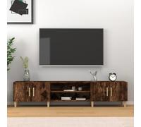 vidaXL Mobile TV Rovere Fumo 180x31,5x40 cm in Legno Multistrato