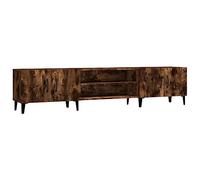 vidaXL Mobile TV Rovere Fumo 180x31,5x40 cm in Legno Multistrato, mobiletto, mobiletto HiFi, Mobile per dispositivi multimediali, Supporto TV