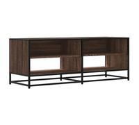 vidaXL Mobile TV Rovere Marrone 120,5x40x46 cm Multistrato e Metallo, Supporto TV, Mobile HiFi, consolle TV, credenza TV