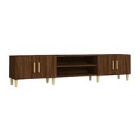 vidaXL Mobile TV Rovere Marrone 180x31,5x40 cm in Legno Multistrato, mobiletto, mobiletto HiFi, Mobile per dispositivi multimediali, Supporto TV