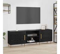 vidaXL Mobile TV Rovere nero 150 x 30 x 50 cm Legno multistrato