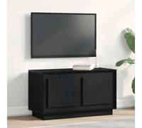 vidaXL Mobile TV Rovere nero 80 x 35 x 45 cm Legno multistrato