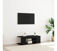 vidaXL Mobile TV Rovere Nero 90 x 39 x 30 cm Legno multistrato