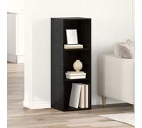 vidaXL Mobile TV Rovere nero Legno multistrato
