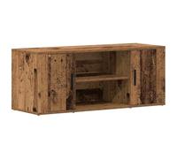 vidaXL Mobile TV Rustico in Legno Vecchio Tanto Spazio di Archiviazione | Centro di Intrattenimento in MDF con 2 Ripiani, Ottimo per Soggiorno e Home Theatre, Stile Vintage, Design Durevole per E