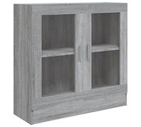 vidaXL Mobile Vetrina Grigio Sonoma 82,5x30,5x80 cm Legno Multistrato