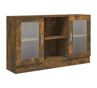 vidaXL Mobile Vetrina Rovere Fumo 120x30,5x70 cm in Legno Multistrato