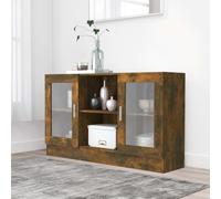 vidaXL Mobile Vetrina Rovere Fumo 120x30,5x70 cm in Legno Multistrato