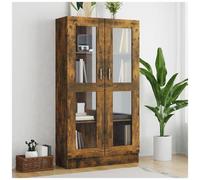 vidaXL Mobile Vetrina Rovere Fumo 82,5x30,5x150cm in Legno Multistrato