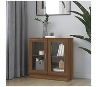 VIDAXL - Mobile Vetrina Rovere Marrone 82,5x30,5x80 Cm Legno Multistrato