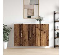 vidaXL Mobiletto a muro 2 pz Legno vecchio 69,5 x 34 x 90 cm