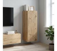 vidaXL Mobiletto a muro Rovere Artigianale 33 x 34,5 x 90 cm, Mobiletto Vintage, unità rettangolare da muro, grande organizzatore per la casa, soluzione pratica