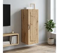 vidaXL Mobiletto a muro Rovere Artigianale 33 x 34,5 x 90 cm, Armadio alla moda per la casa, deposito multiuso, organizzatore versatile per il tuo spazio