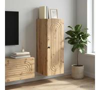 vidaXL Wandkast 33 x 34,5 x 90 cm Bewerkt hout Artisanaal eiken