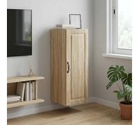 vidaXL Mobiletto a muro 33 x 34,5 x 90 cm Legno ingegnerizzato