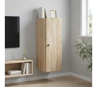 vidaXL Wandkast 33 x 34,5 x 90 cm Bewerkt hout Sonoma Eiken