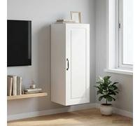 vidaXL Mobiletto a muro 33 x 34,5 x 90 cm Legno ingegnerizzato Bianco