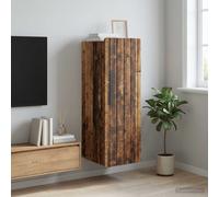 vidaXL Mobiletto a muro 33 x 34,5 x 93,5 cm Legno ingegnerizzato