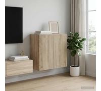 vidaXL Mobiletto a muro Rovere Sonoma 59 x 31 x 60 cm, Mobiletto Vintage, unità rettangolare da muro, grande organizzatore per la casa, soluzione pratica