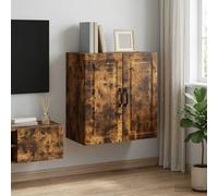 vidaXL Wandkast 59 x 31 x 60 cm Bewerkt hout Gerookt eiken