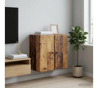 vidaXL Mobiletto a muro Legno antico 59 x 31 x 60 cm, Armadio in Stile Vintage, Organizzatore Rectangolare, Ripostiglio a Muro, Spazio Ample e Super Efficiente