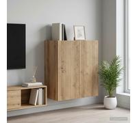 vidaXL Mobiletto a muro Rovere Artigianale 59 x 31 x 60 cm, Mobiletto Vintage, unità rettangolare da muro, grande organizzatore per la casa, soluzione pratica