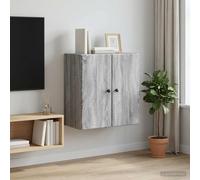 vidaXL Wandkast 59 x 31 x 60 cm Bewerkt hout Grijs Sonoma