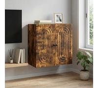 vidaXL Wandkast 59 x 31 x 60 cm Bewerkt hout Gerookt eiken