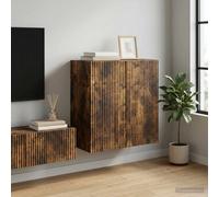 vidaXL Mobiletto a muro Rovere Fumo 59 x 31 x 60 cm, Mobiletto Vintage, unità rettangolare da muro, grande organizzatore per la casa, soluzione pratica