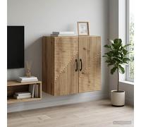 vidaXL Wandkast 59 x 31 x 60 cm Bewerkt hout Artisanaal eiken