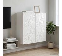 vidaXL Wandkast 59 x 31 x 60 cm Bewerkt hout Hoogglans Wit