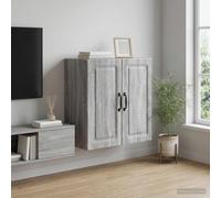 vidaXL Mobiletto a muro Sonoma grigio 59 x 31 x 60 cm, Armadio alla moda per la casa, deposito multiuso, organizzatore versatile per il tuo spazio