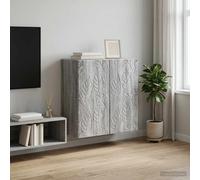 vidaXL Wandkast 59 x 31 x 60 cm Bewerkt hout Grijs Sonoma