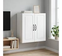 vidaXL Mobiletto a muro Bianco 59 x 31 x 60 cm Legno ingegnerizzato, Armadio alla moda per la casa, deposito multiuso, organizzatore versatile per il tuo spazio