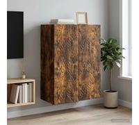 vidaXL Wandkast 66 x 34,5 x 90 cm Bewerkt hout Gerookt eiken