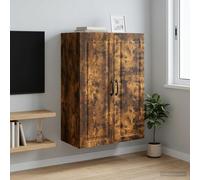vidaXL Mobiletto a muro Rovere Fumo 66 x 34,5 x 90 cm, Armadio alla moda per la casa, deposito multiuso, organizzatore versatile per il tuo spazio