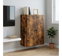 vidaXL Wandkast 66 x 34,5 x 90 cm Bewerkt hout Gerookt eiken