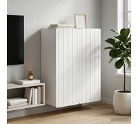 vidaXL Mobiletto a muro Bianco 66 x 34,5 x 92 cm Legno ingegnerizzato