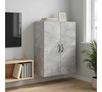 vidaXL Mobiletto a muro Grigio Cemento 66 x 34,5 x 90 cm