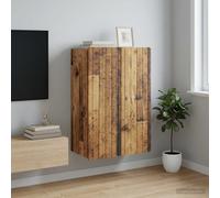 vidaXL Wandkast Oud hout 66 x 34,5 x 92 cm Bewerkt hout