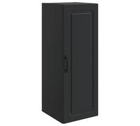 vidaXL Mobiletto a muro Nero 33 x 34,5 x 90 cm Legno ingegnerizzato, Armadio alla moda per la casa, deposito multiuso, organizzatore versatile per il tuo spazio