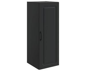 vidaXL Mobiletto a muro Nero 33 x 34,5 x 90 cm Legno ingegnerizzato, Armadio alla moda per la casa, deposito multiuso, organizzatore versatile per il tuo spazio